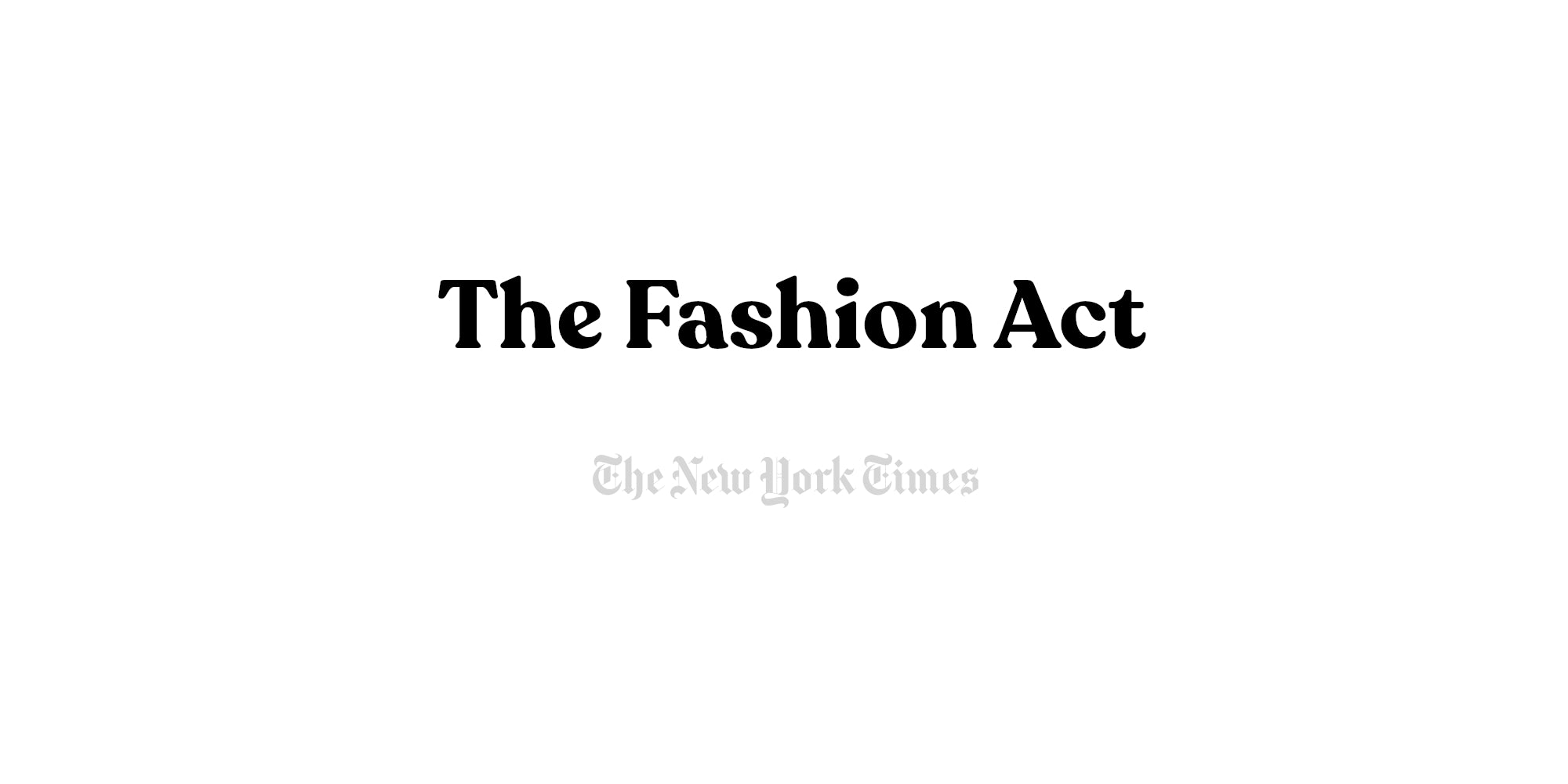 The Fashion Act