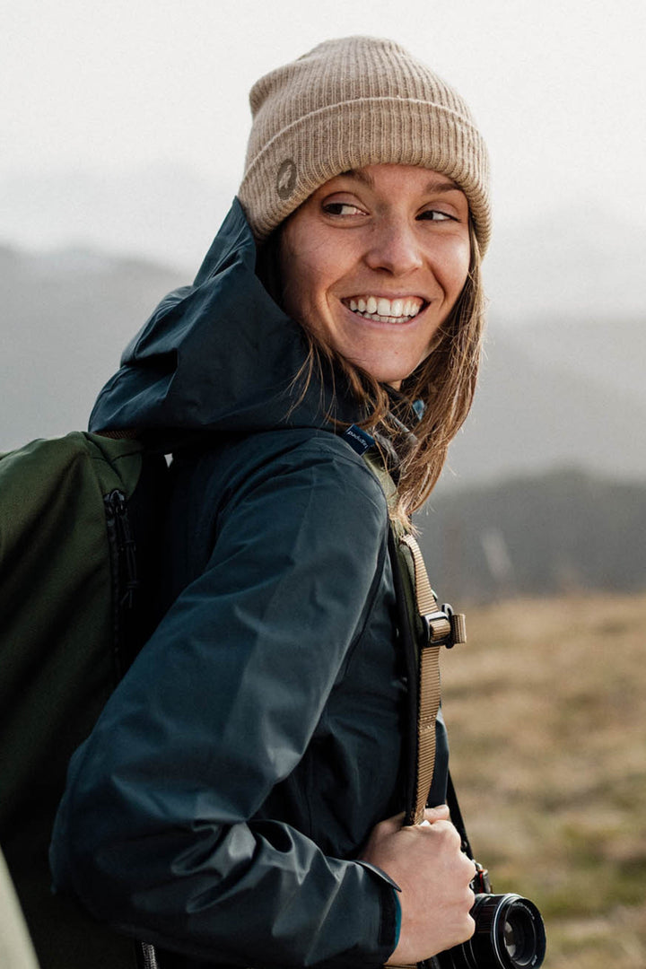 Bonnet laine GEBO RIB - Camel