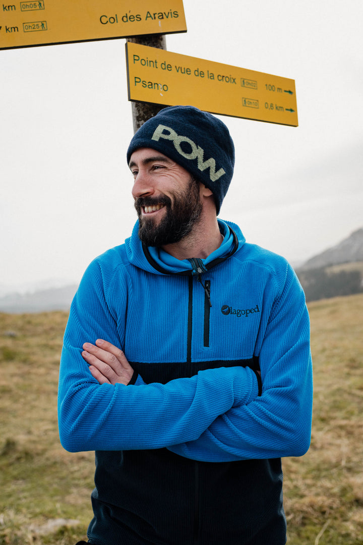 Polaire technique Montagne unisexe PHANTOM HOODIE - Bleu Roi