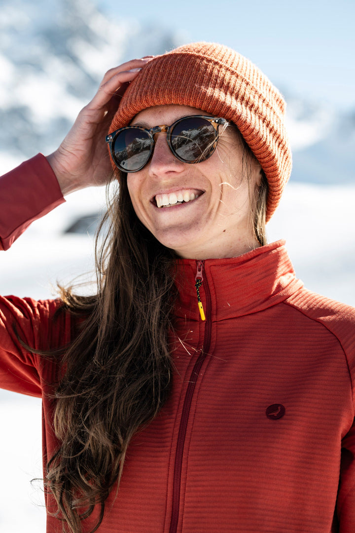 Polaire Technique Montagne Femme GELINOTTE - Ocre