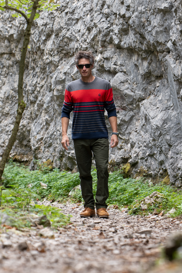 Pull léger Homme PIKA - Framboise