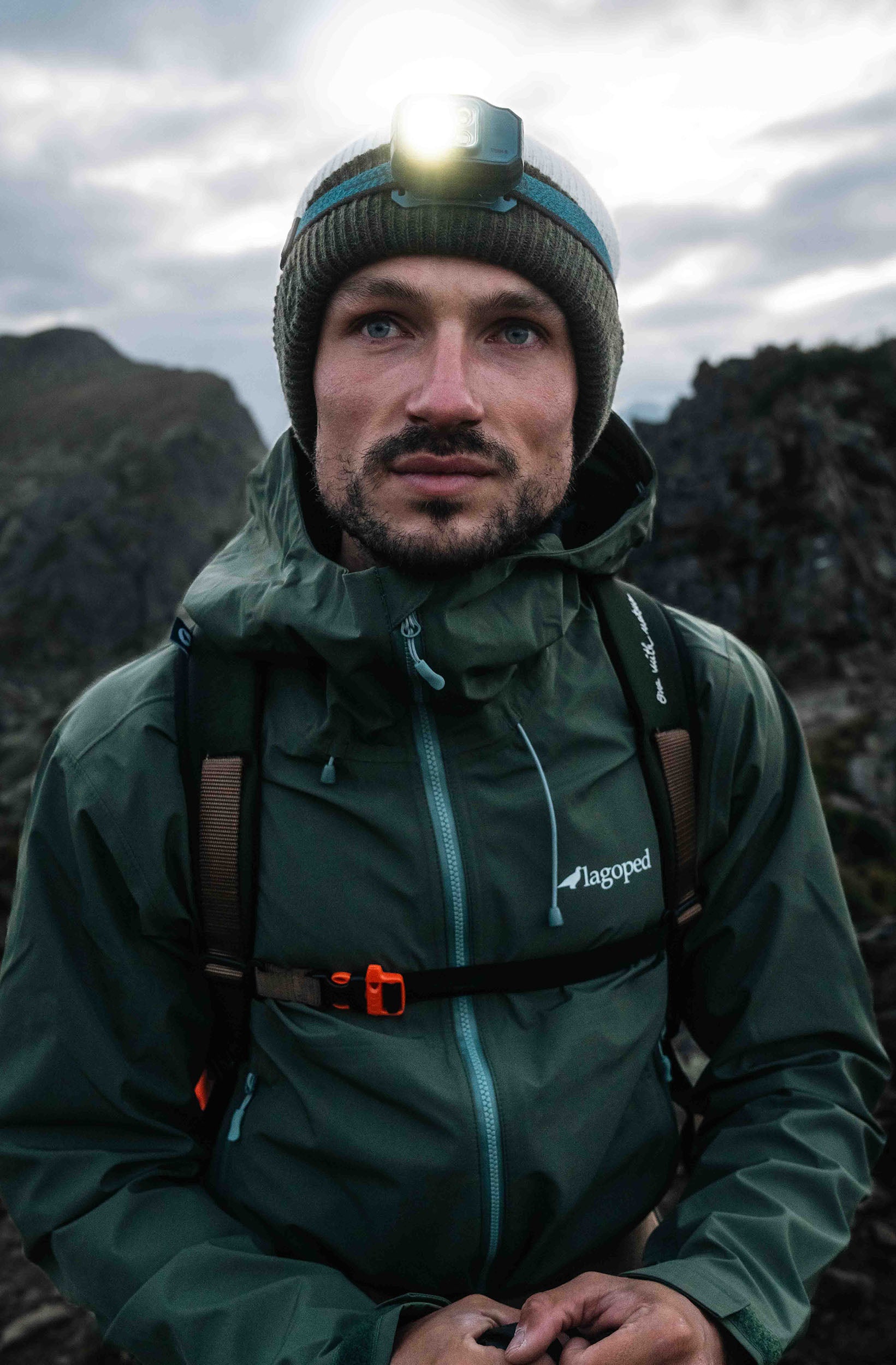 Veste Randonnée Montagne éco-responsable Homme TETRAS Lagoped