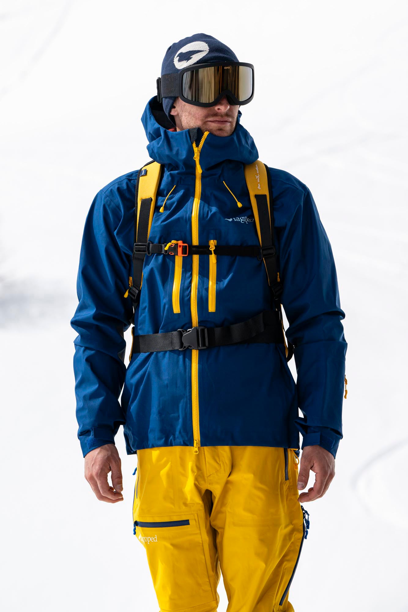 Veste technique de montagne homme recyclée EVE Lagoped