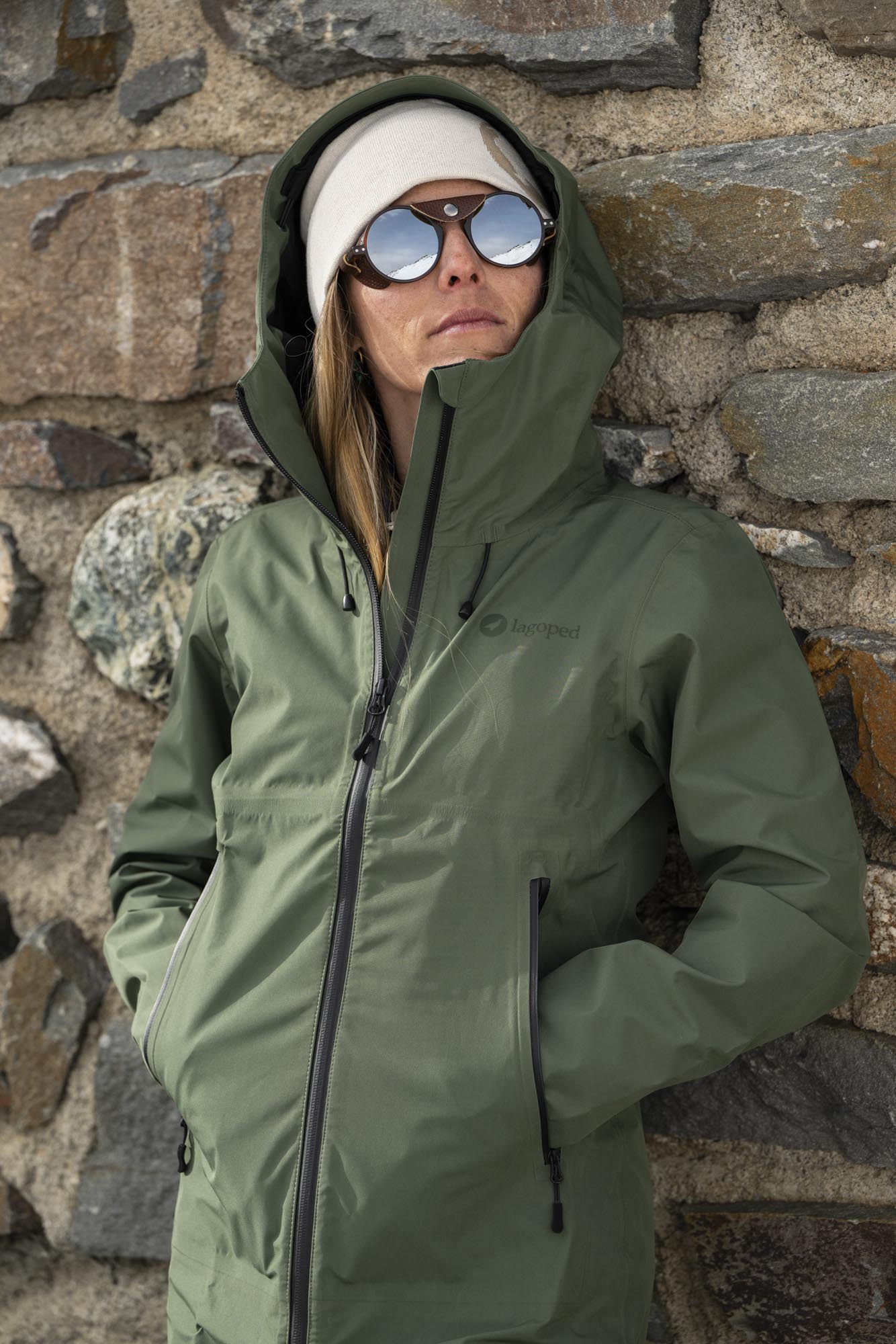 Veste imperméable longue 3/4 Grand Tétras – Femme Lagoped