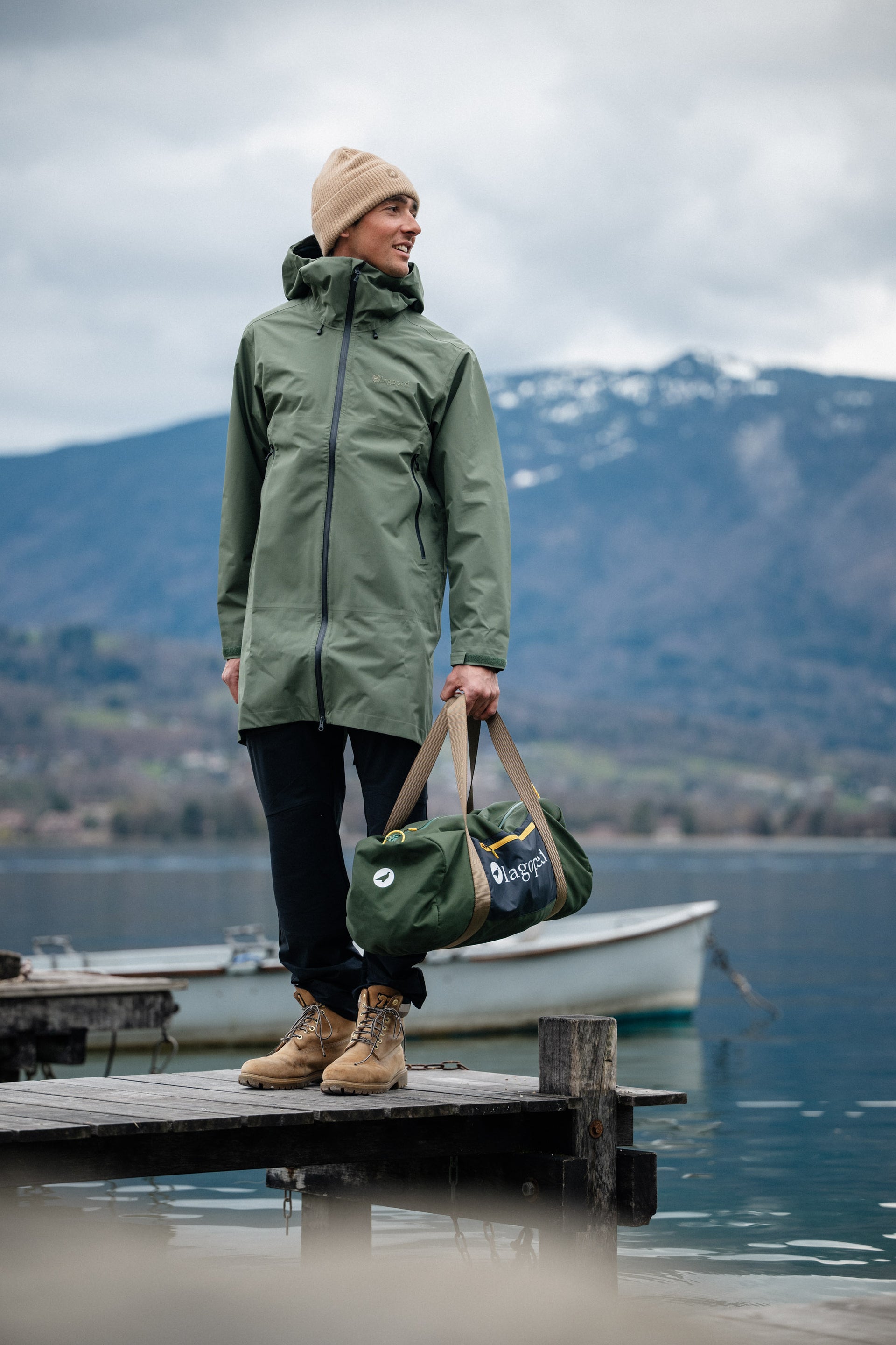 Veste De Pluie Etanche Homme Treeland Vert T424 - Vêtements De Chasse