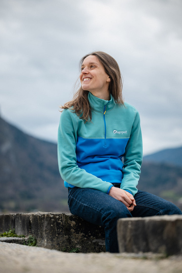 Polaire Montagne JULEECE3 Femme - Glacier Bleu Roi