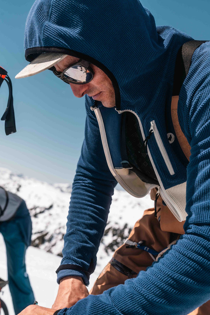 Polaire technique Montagne unisexe PHANTOM HOODIE - Navy